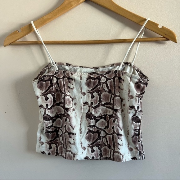 STREETWEAR SOCIETY Snake Skin Crop Top | Size Small - Picture 5 of 6